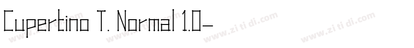 Cupertino T. Normal 1.0字体转换